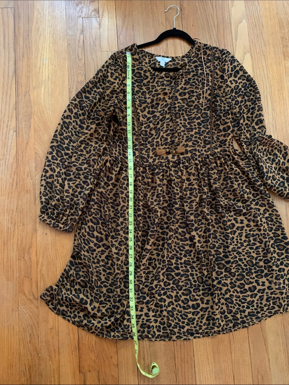 Sheer Leopard Print Babydoll Dress 8/10 - Picture 7 of 16